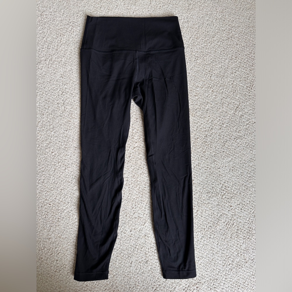 Lululemon 25” Align Ribbed black leggings